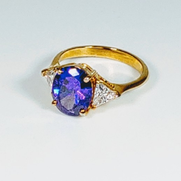 Jewelry - Mystic Amethyst Quartz & White Tourmaline Ring